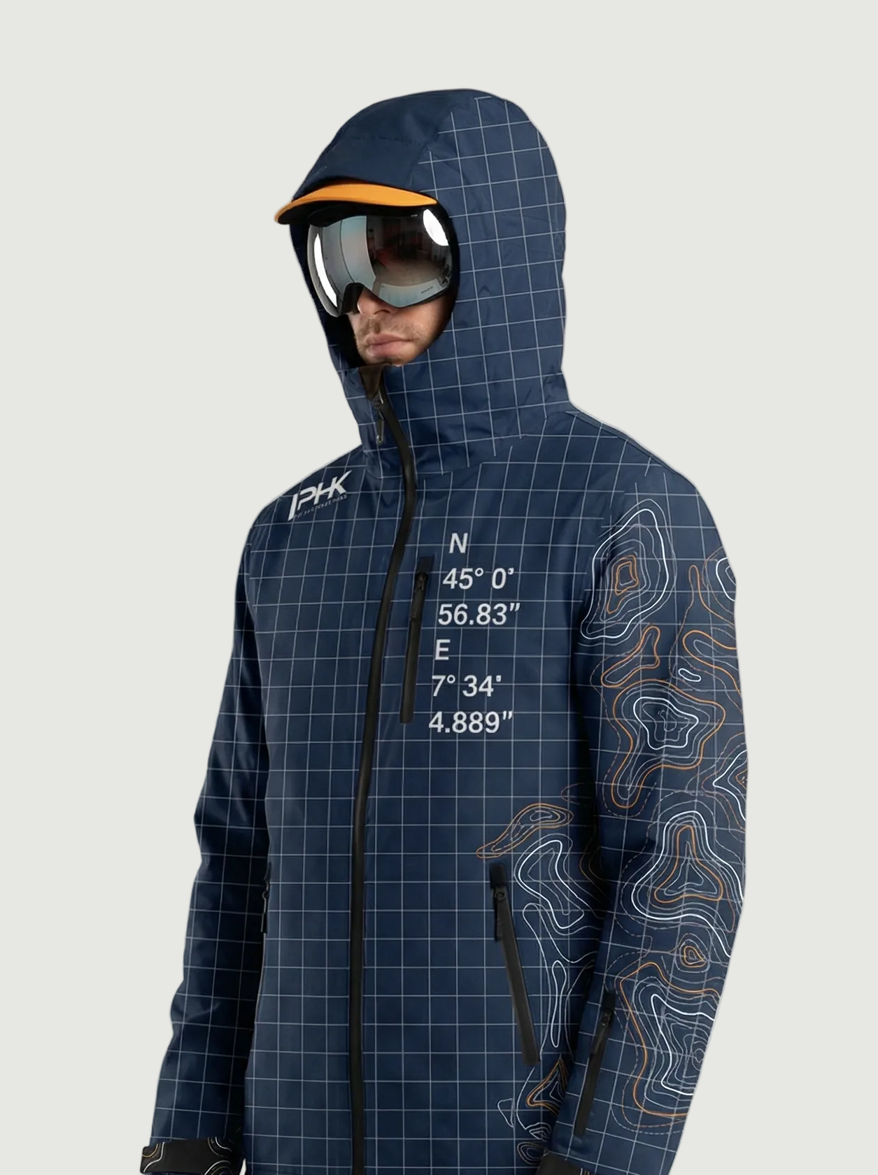 Blue Level Curves Overalls